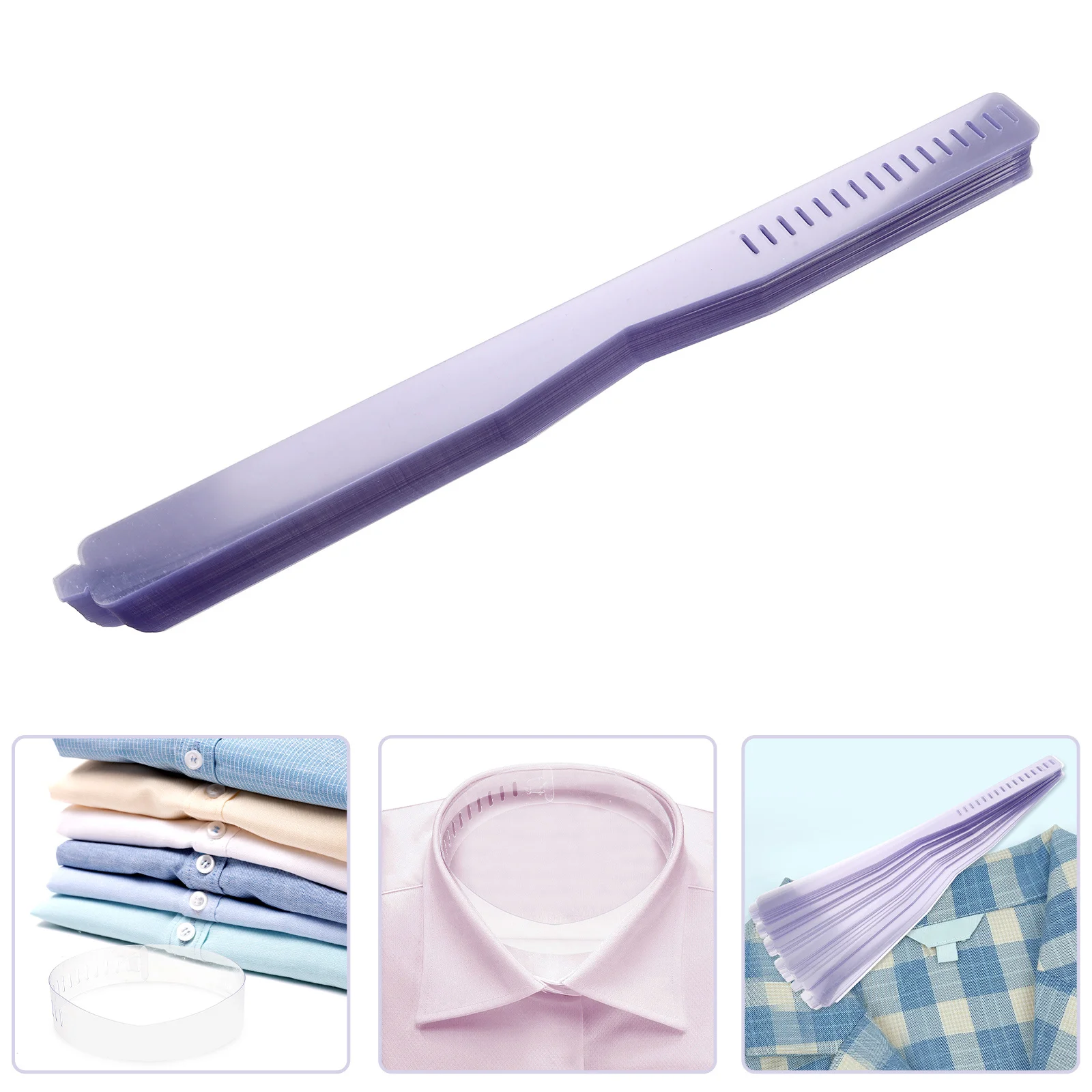 

100Pcs Collar Inserts Plastic Stiffener Dress Shirt Support System Shirt Collar Stays Men Women Working Outfits