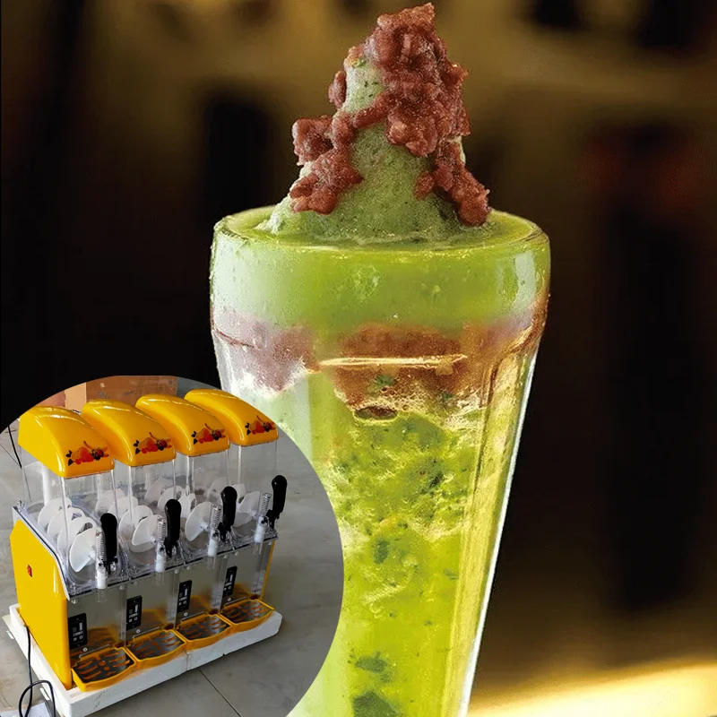 

Cleaning Function Sand Ice Slushy Making Snow Granulator Mud Cold Drink Machine Snow Melting Machine