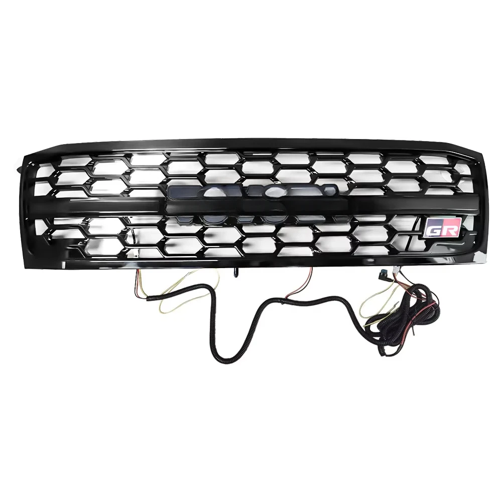 Toyota Land Cruiser LC100 Car Chrome Mesh Car Radiator Grille with Light Front Improved Middle Grille