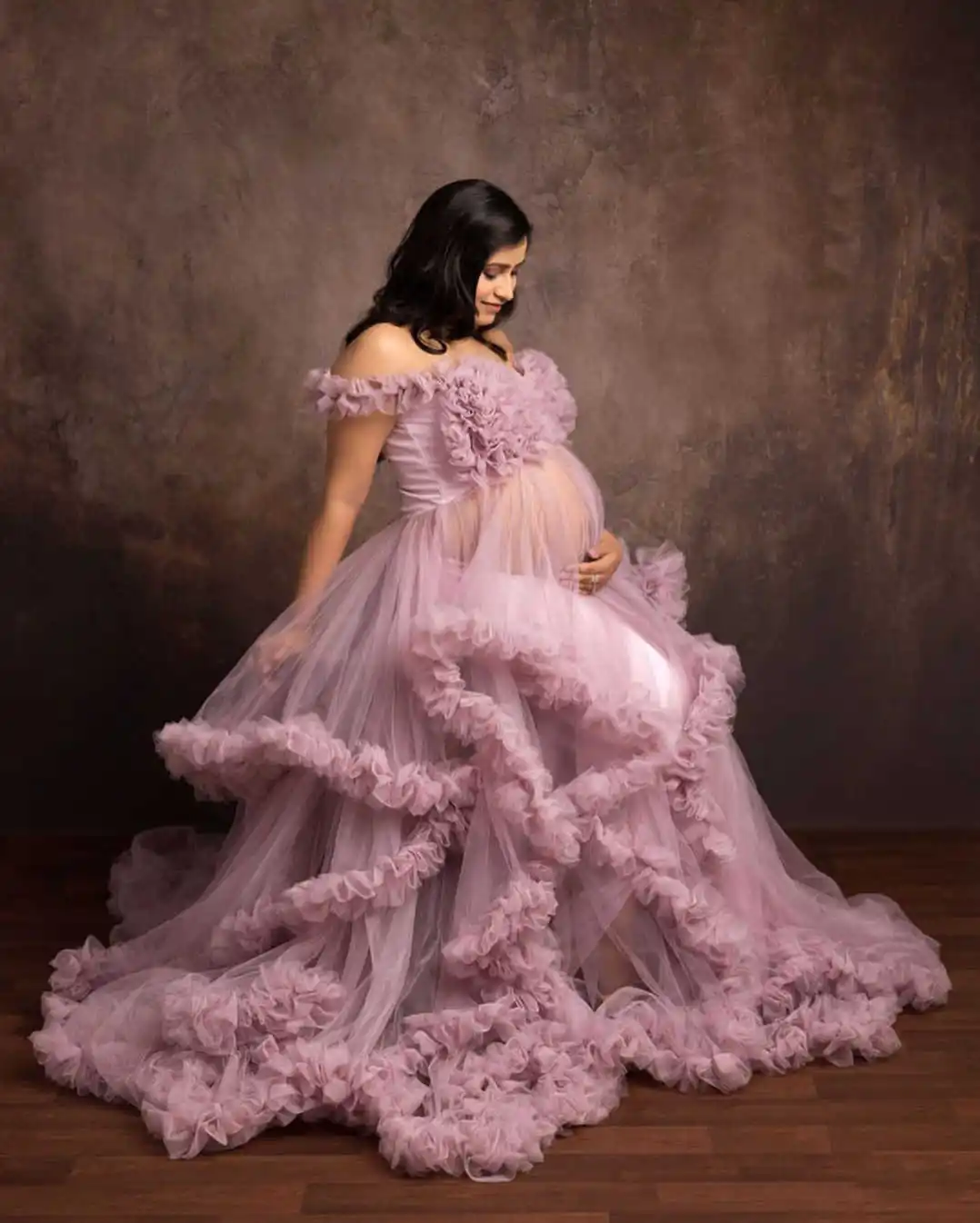 

Великолепный женский халат, домашняя одежда, шифоновое кружево, однотонная домашняя одежда, вечерние платья, ночные рубашки с v-образным вырезом по индивидуальному заказу