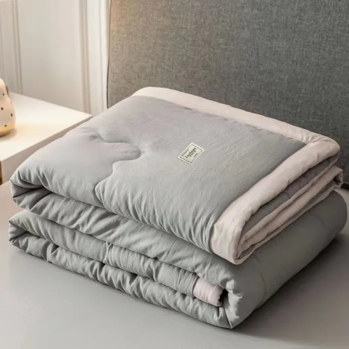 Summer Cool Air Conditioning Quilt Stitch Washed Cotton Pure Cotton Summer Quilt Thin Quilt Bed Duvets 180x2008 Machine Washable