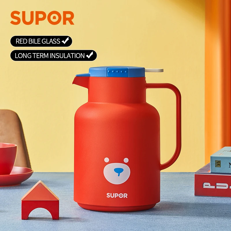 SUPOR Insulation Kettle Household Long Term Insulation Thermos Bottle Large Capacity Glass Inner Leakproof Insulation Water Pot