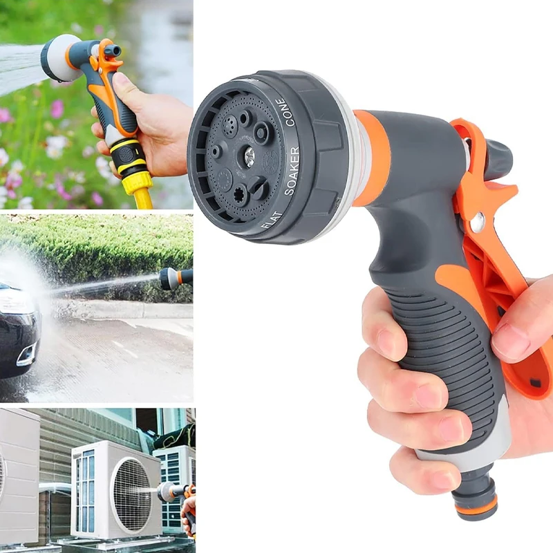 1PC High-Pressure Water Gun Spray Car Washing Nozzle Garden Watering Cleaning Tool Set Car Washing Accessories