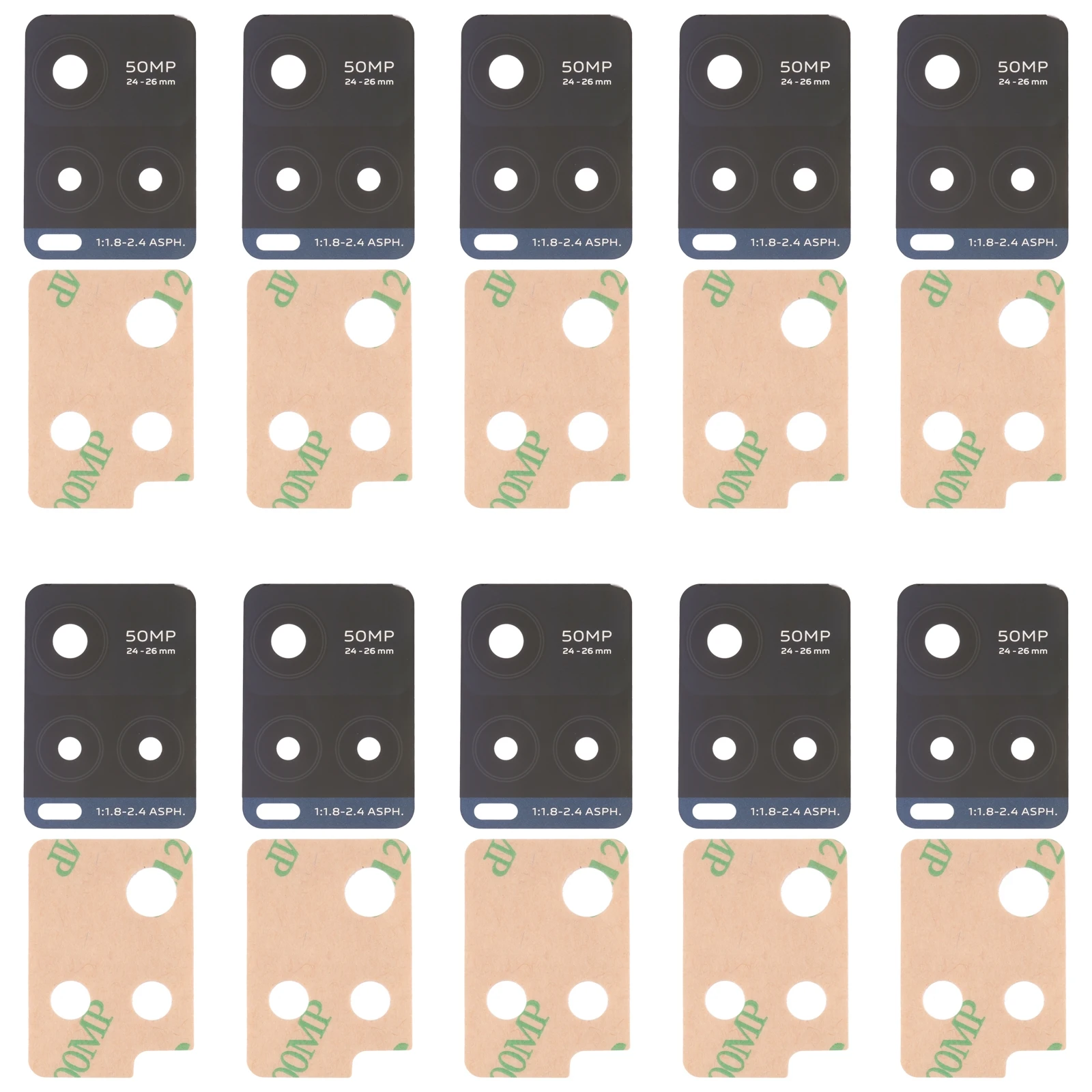 vivo Y21S / Y33S / Y33T 10pcs Back Camera Lens Rear Front Camera Module Replacement