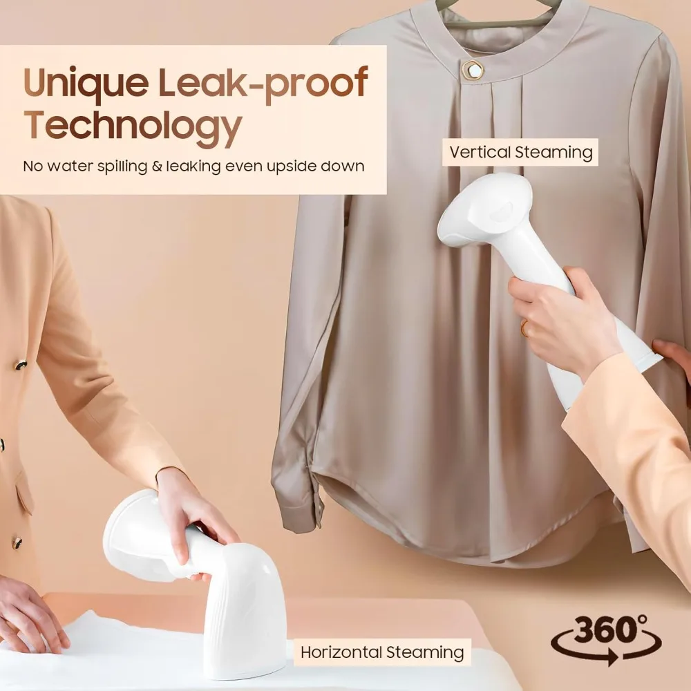 1350W Handheld Garment Steamer 15S Fast Heating Portable Fabric Wrinkle Remover Travel Clothing Iron Steamer image 3