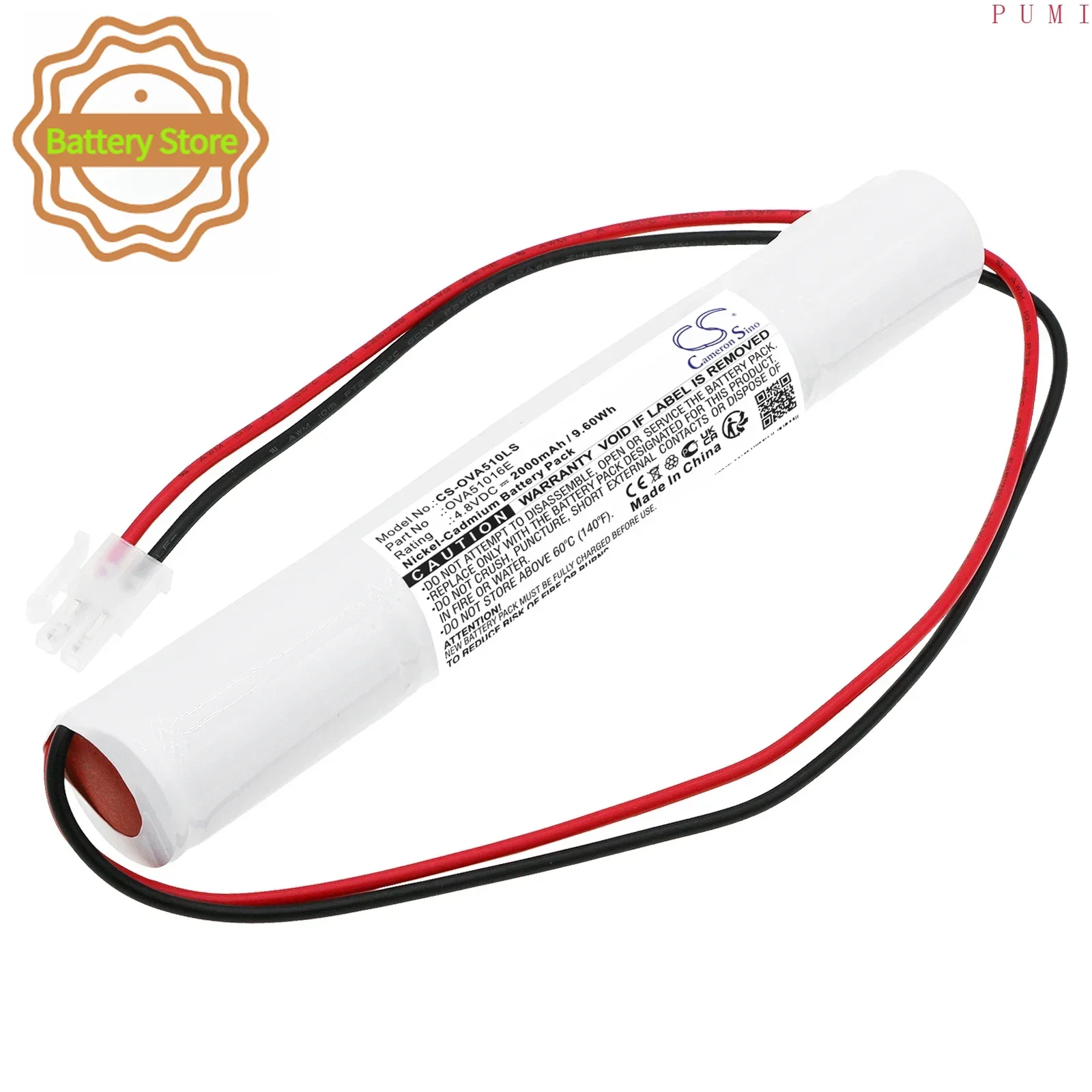 CS Replacement Battery for Schneider 329045280,805045,TD310433,806089,806371,MGN9020,MGN0486 PN:OVA51016E 2000mAh / 9.6Wh