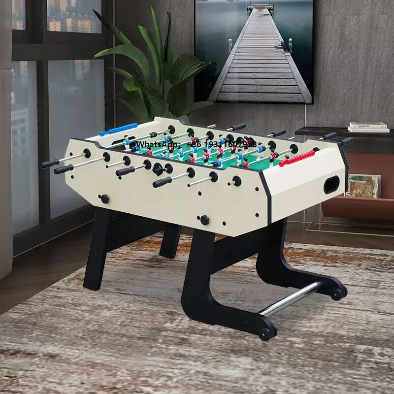 

Best Sale MDF Indoor Game Table Kids Family Play Sports Entertainment Folding Mini Soccer Game Table Baby Football Table