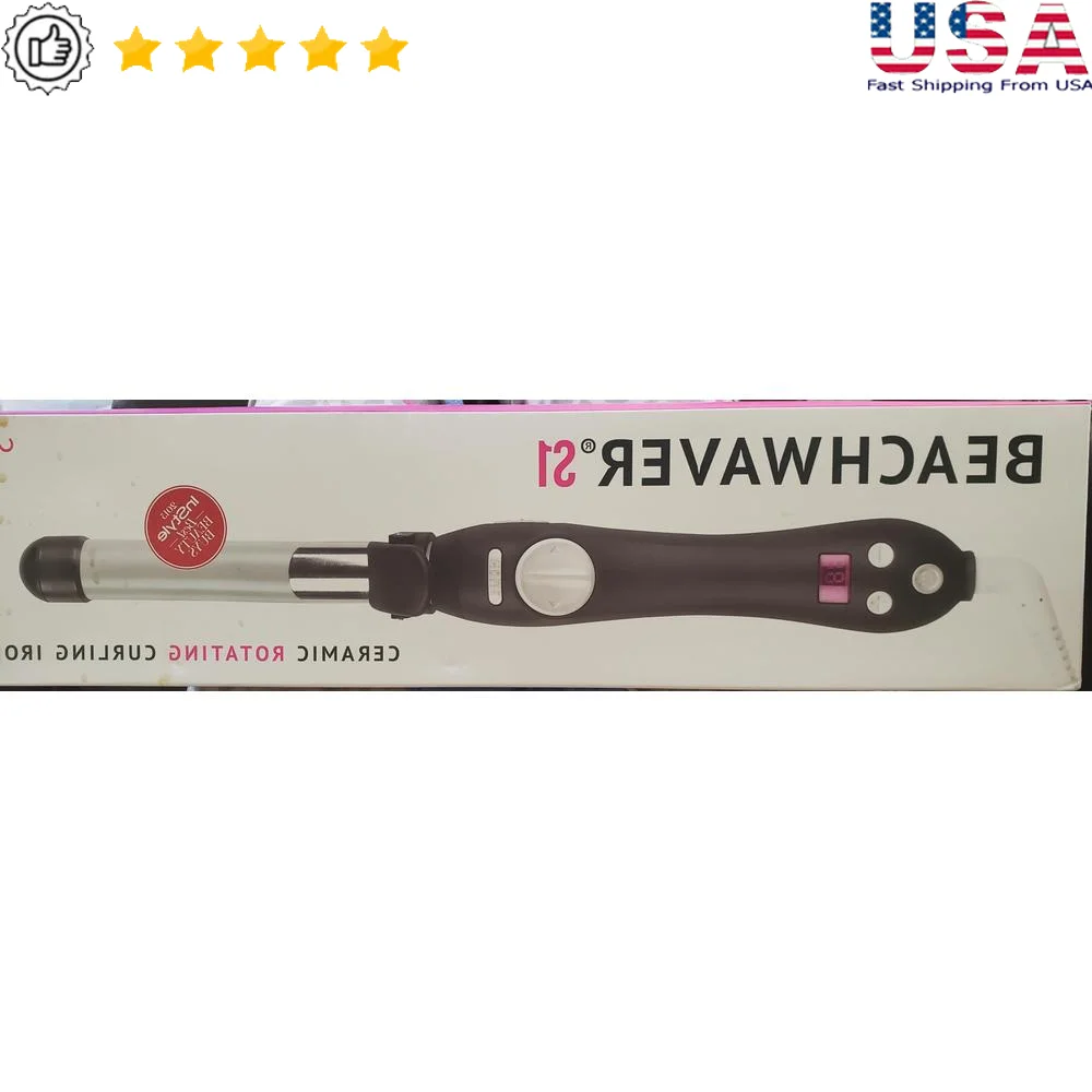 Effortless Curl and Wave Maker Professional Auto-Rotating Curling Iron All Hair Types