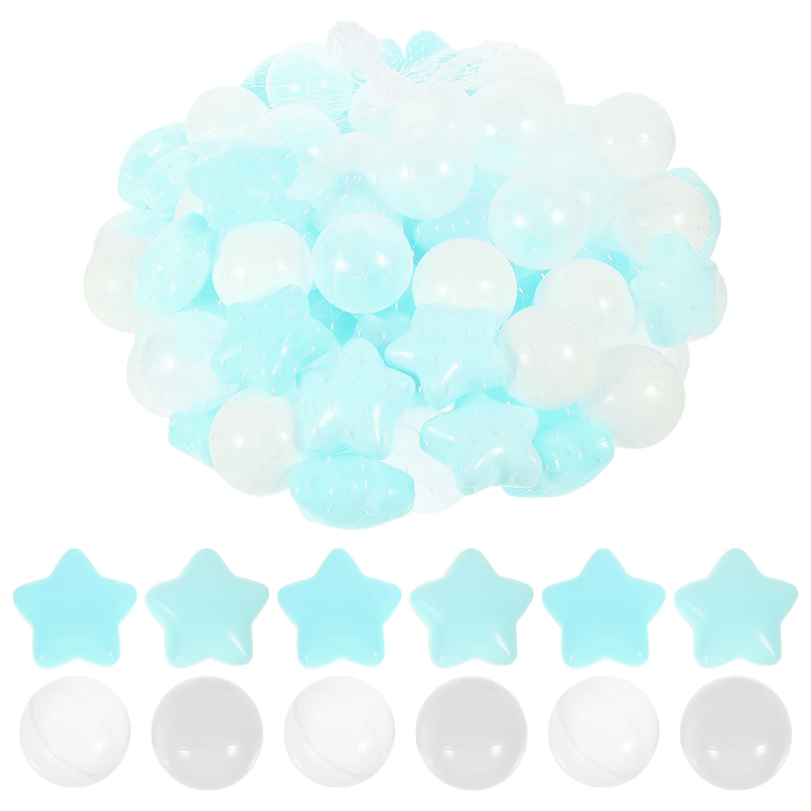 100Pcs Plastic Ocean Balls Round Pits Balls for Kids Pool Playhouses Party Decorations Swimming Toys Creative Swimming Toys