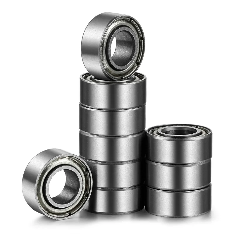 R188-ZZ Bearing, 1/4 Inch X 1/2 Inch X 3/16 Inch, Both Sides Metal Shielded and Pre-Lubricated with Grease, Radial Miniature