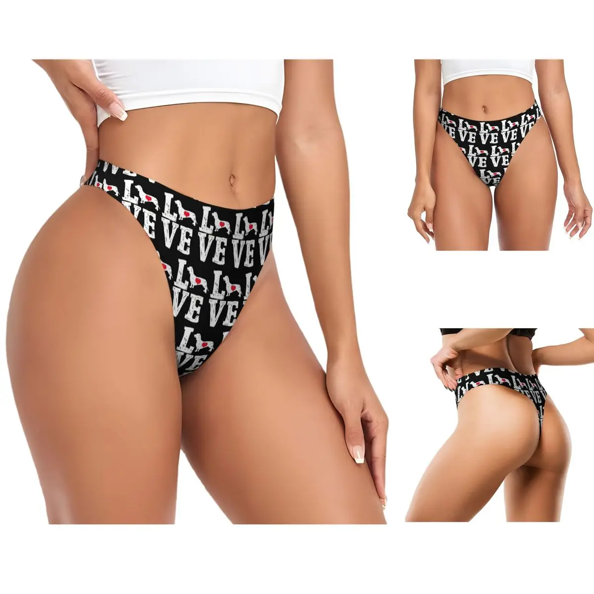 calcinhas-g-string-personalizadas-pablo-picasso-com-estampa-de-cachorro-dachshund-respiraveis-confortaveis-e-elasticas-para-mulheres