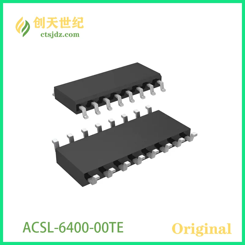 ACSL-6400-00TE  New&Original  Logic Output Optoisolator 15MBd Open Collector, Schottky Clamped 2500Vrms 4 Channel 10kV/µs CMTI