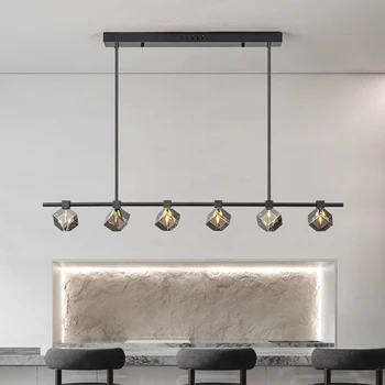 Modern Home Decoration Pendant Lights Luxury Dining Room LED Long Chandelier Room Crystal Chandelier Ceiling Chandelier Lighting