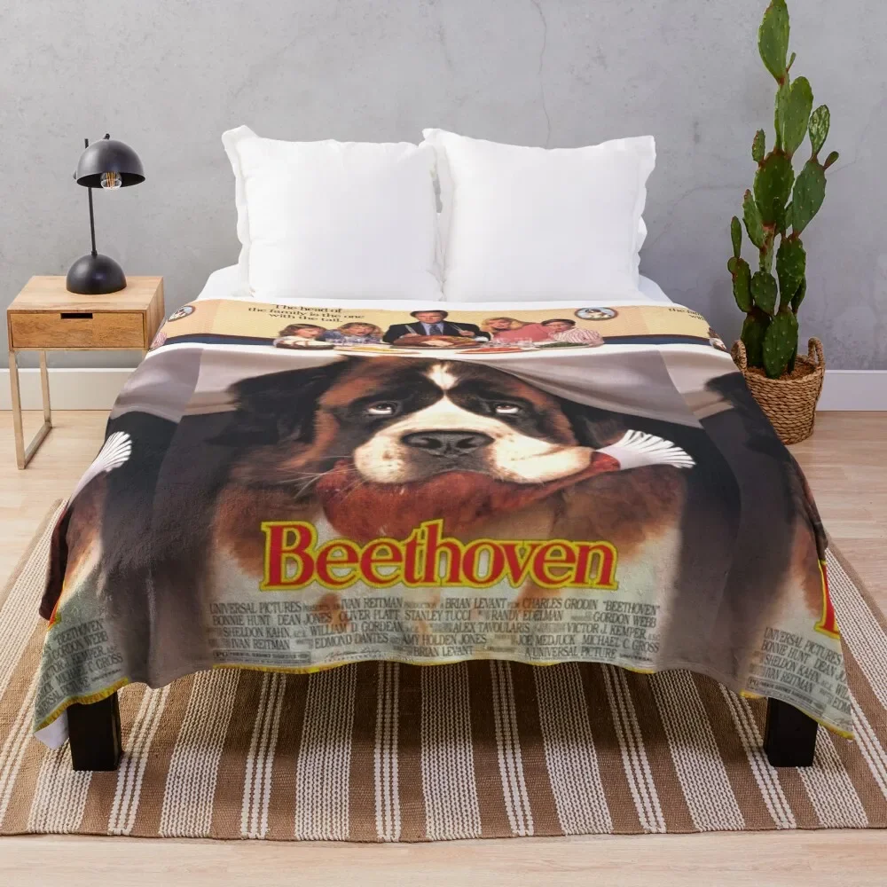 Beethoven Dog Movie Throw Blanket Luxury St Soft Plaid Fluffys Large Soft Blankets