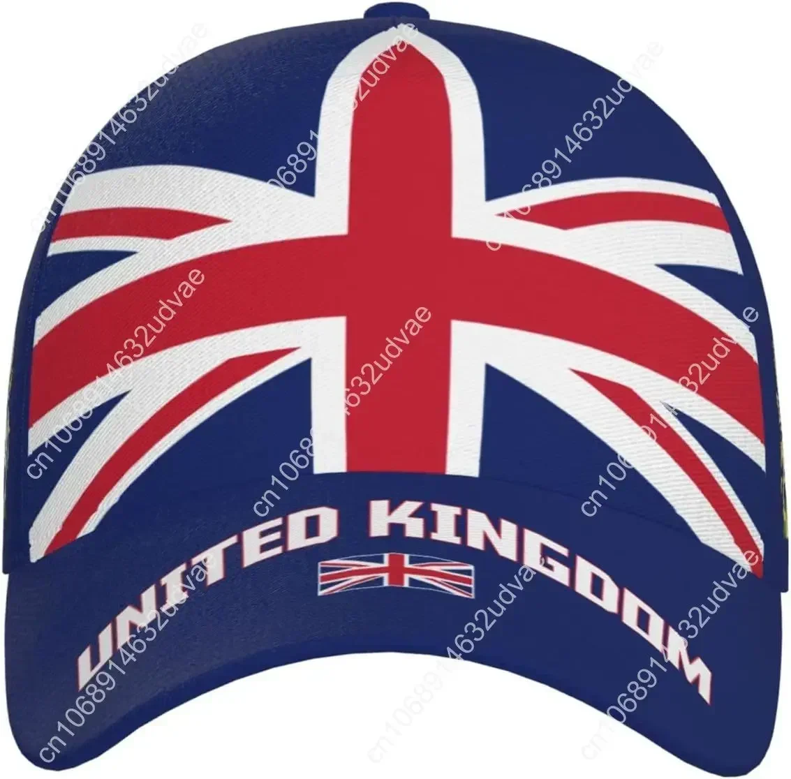 United Kingdom Flag UK Great Britain Baseball Cap 3D Full Print Adult Unisex Adjustable Hat Soccer Patriotic Caps