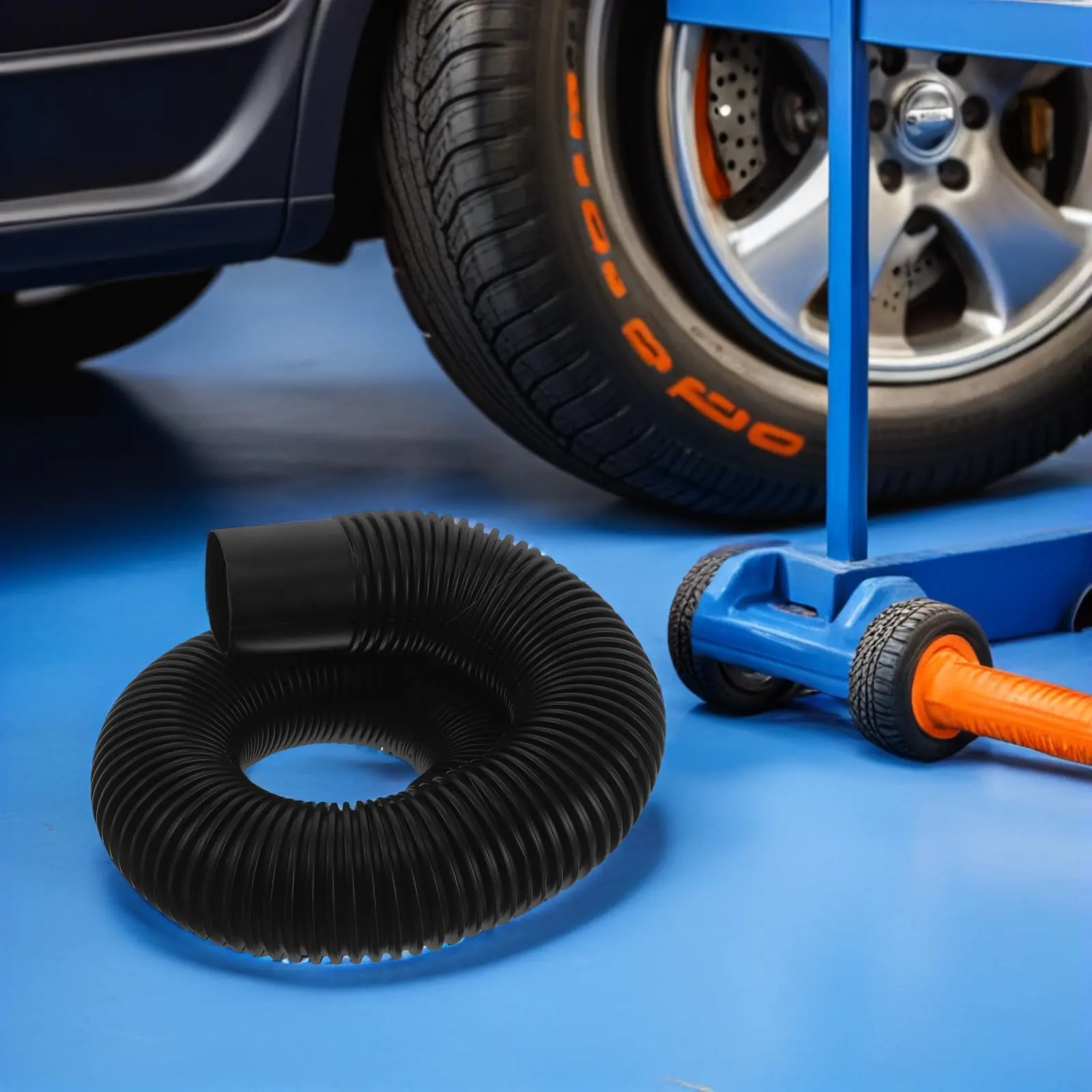

740Mm Automotive Ventilation Duct Hose 48Mm Diameter Corrugated Car Air Duct Pipe Flexible Long Distance Heater Air Conditioning