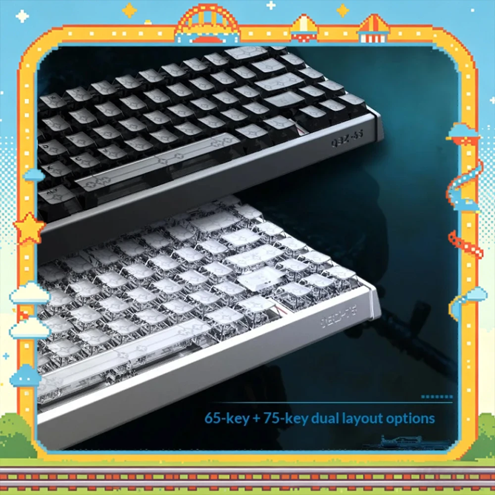 IPI QBZ Esports Keyboard Beiying New Drive Depth Customized 8000HZ Rate Of Return Wired Keyboard For CSGO Pc Accessories Gifts