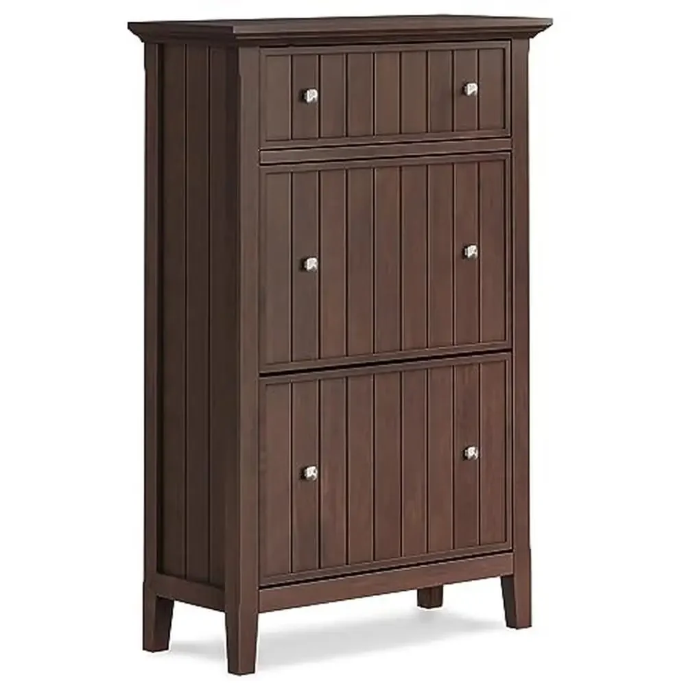 Solid Wood Transitional Shoe Storage Cabinet 32