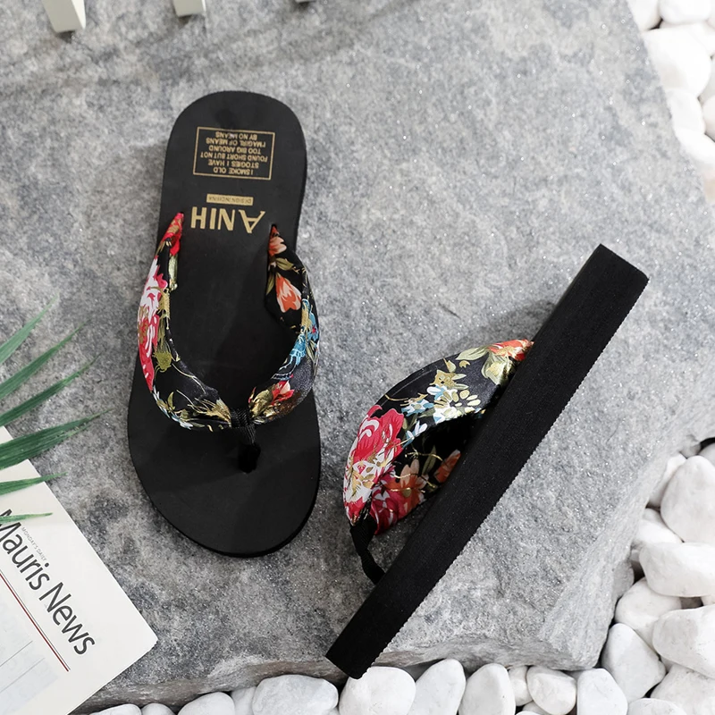 Women Summer EVA Slipper Bohemian Satin Ribbon Female Flip Flop 2024 Beach Simple Leisure Ladies Shoes Sandal Chaussure Femme