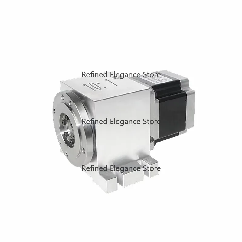 4th‑Axis Dividing Head With Planetary Reducer And 100mm Chuck For Engraving Milling Processing Machine