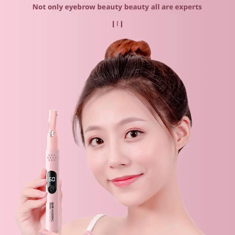Usb recarregável multifuncional elétrico sobrancelha trimmer corpo sobrancelha cabelo portátil aparar removedor barbeador masculino lavável w c2j0