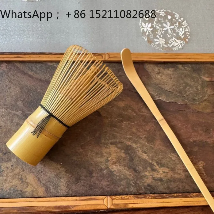 LLY Bamboo Matcha Bowl Matcha Mixer Baiben Rigasa Matcha Tool Brush Integrated