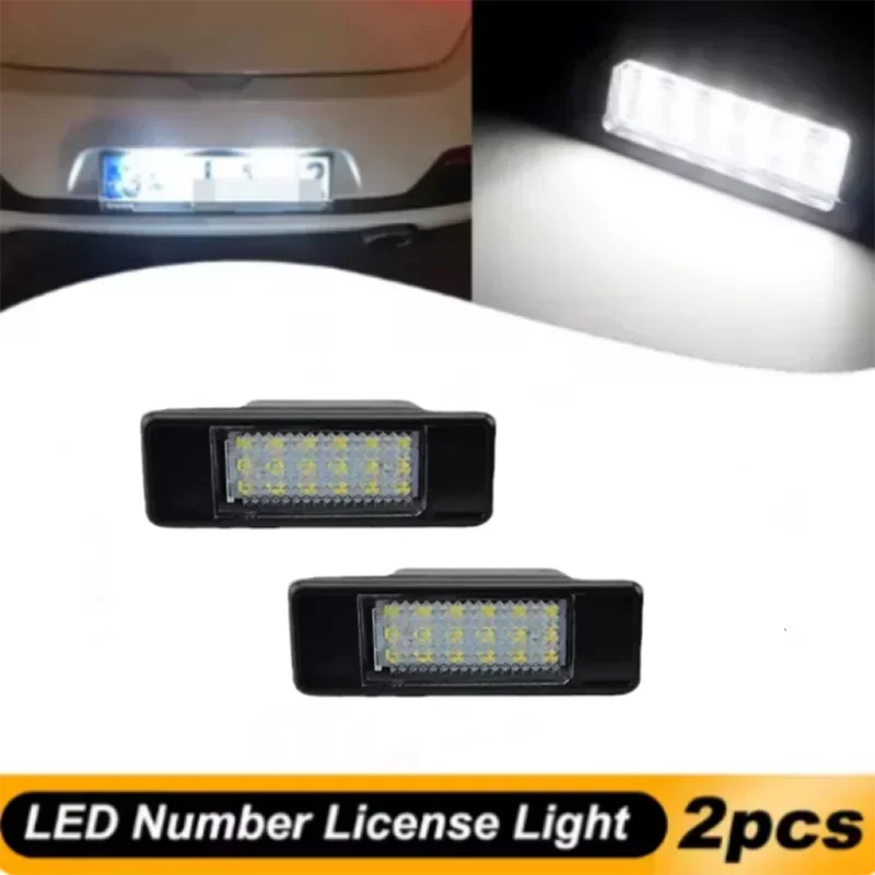 

2X for Citroen C2 C3 C5 C6 C8 and Peugeot 106 1007 207CC 307 308 3008 406 508 607 LED License Number PlateLight Rear Canbus