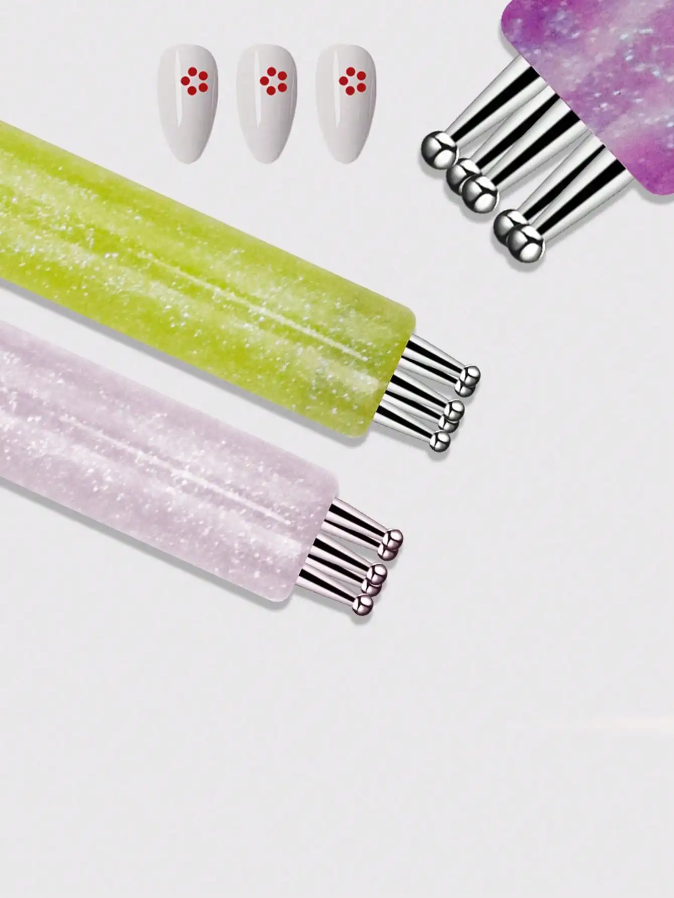 1pc Bright Simple Quick Flower Painting and Dotting Nail Art Tool Flower Painting Pen，need DOH