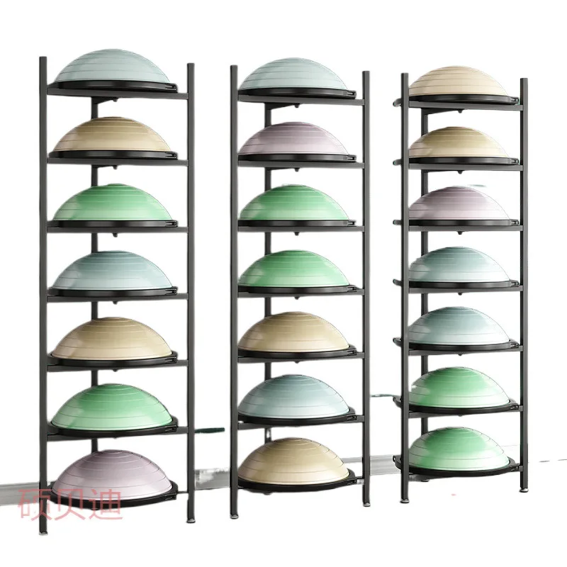 

Gym Wave Ball Stand Balance Hemisphere Yoga Ball Shelf Private Room Donut Storage Shelf Multi-layer