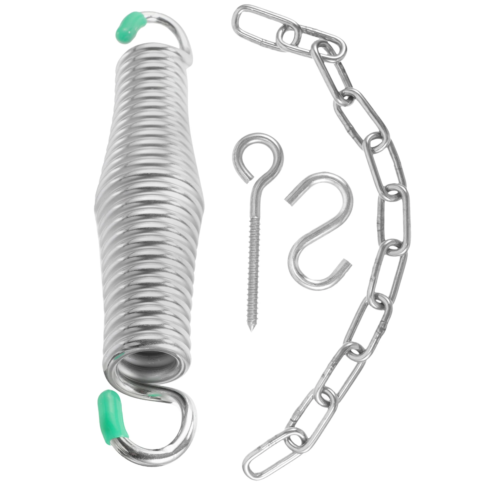 

1Set Hammock Chair Spring Set Galvanized Iron Swing Hanging Rings Low Noise Stress Relief Outdoor Accessory Kit