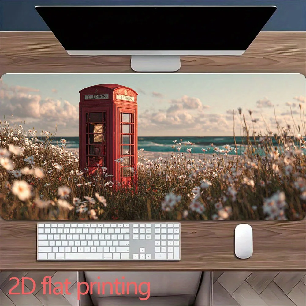 Fashion Simple Rectangle Mouse Pad Cloth Material Mouse Mat Non-Slip Base For Office Home School Computer Laptop Daily Use Pad