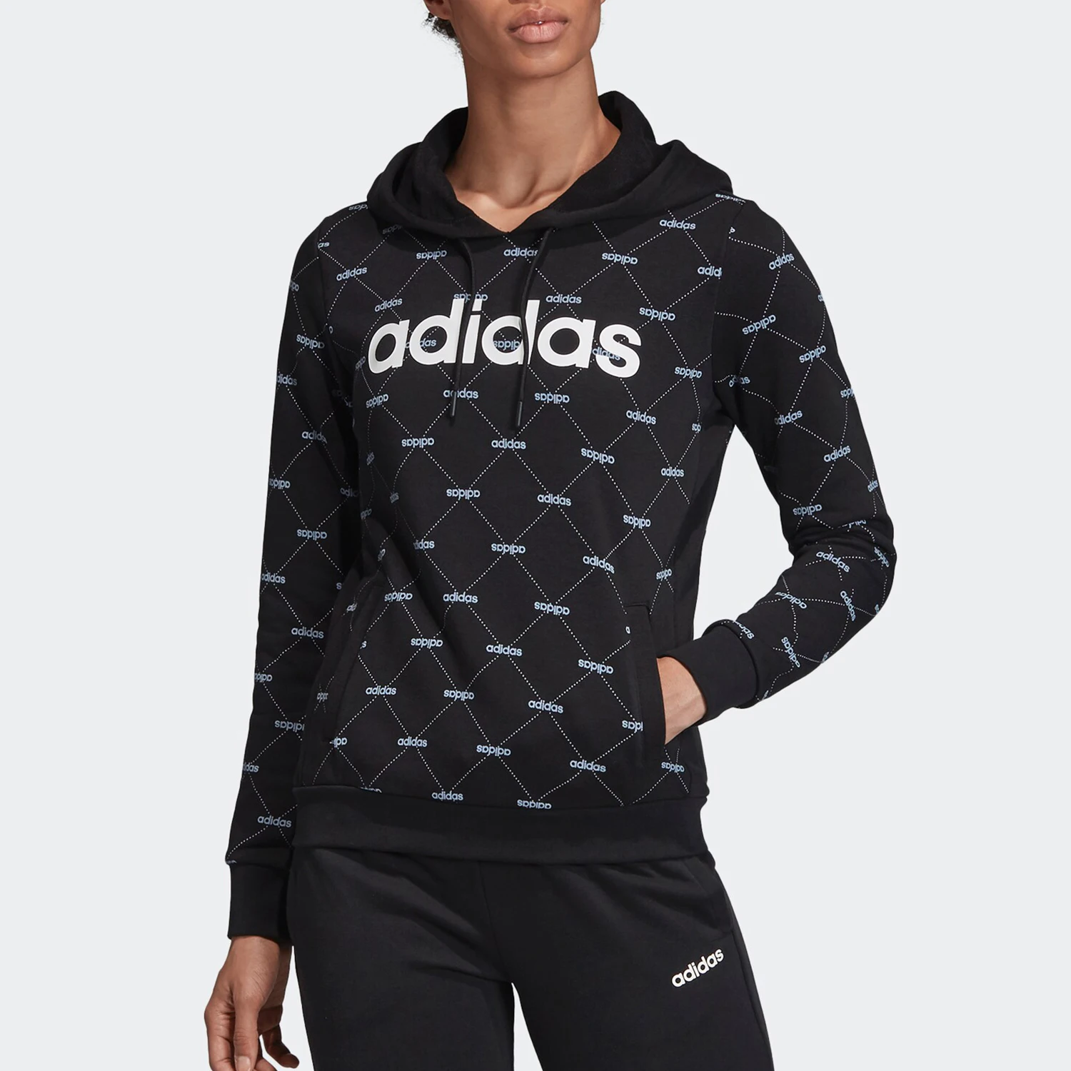 Adidas genuine Women's W CORE FAV HDY Hooded Sweatshirt EI6255