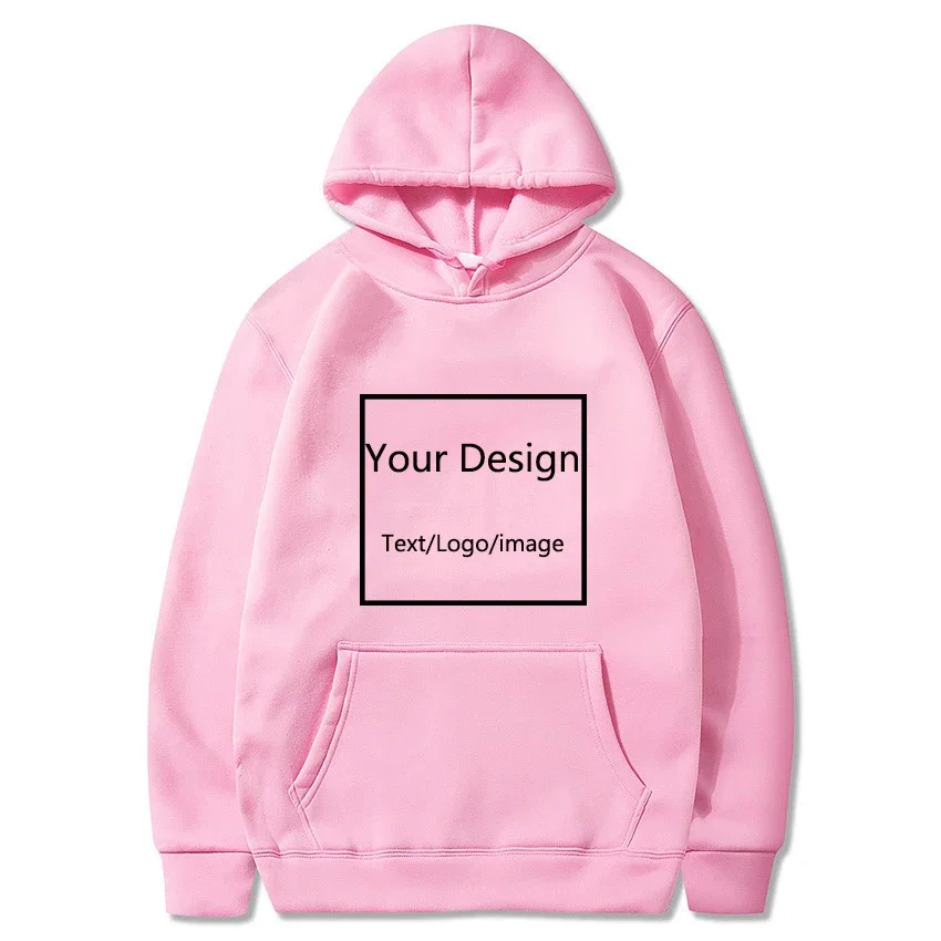 Your OWN Design Logo/Picture Custom Men Women DIY Hoodies Sweatshirt Casual Hoody Clothing 13 Color Loose Fashion New 2021