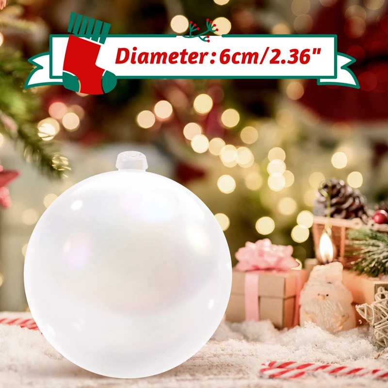 Christmas Iridescent Ornaments,Bubble Hanging Ornaments Balls,Christmas Rainbow Ball For Party,Wedding