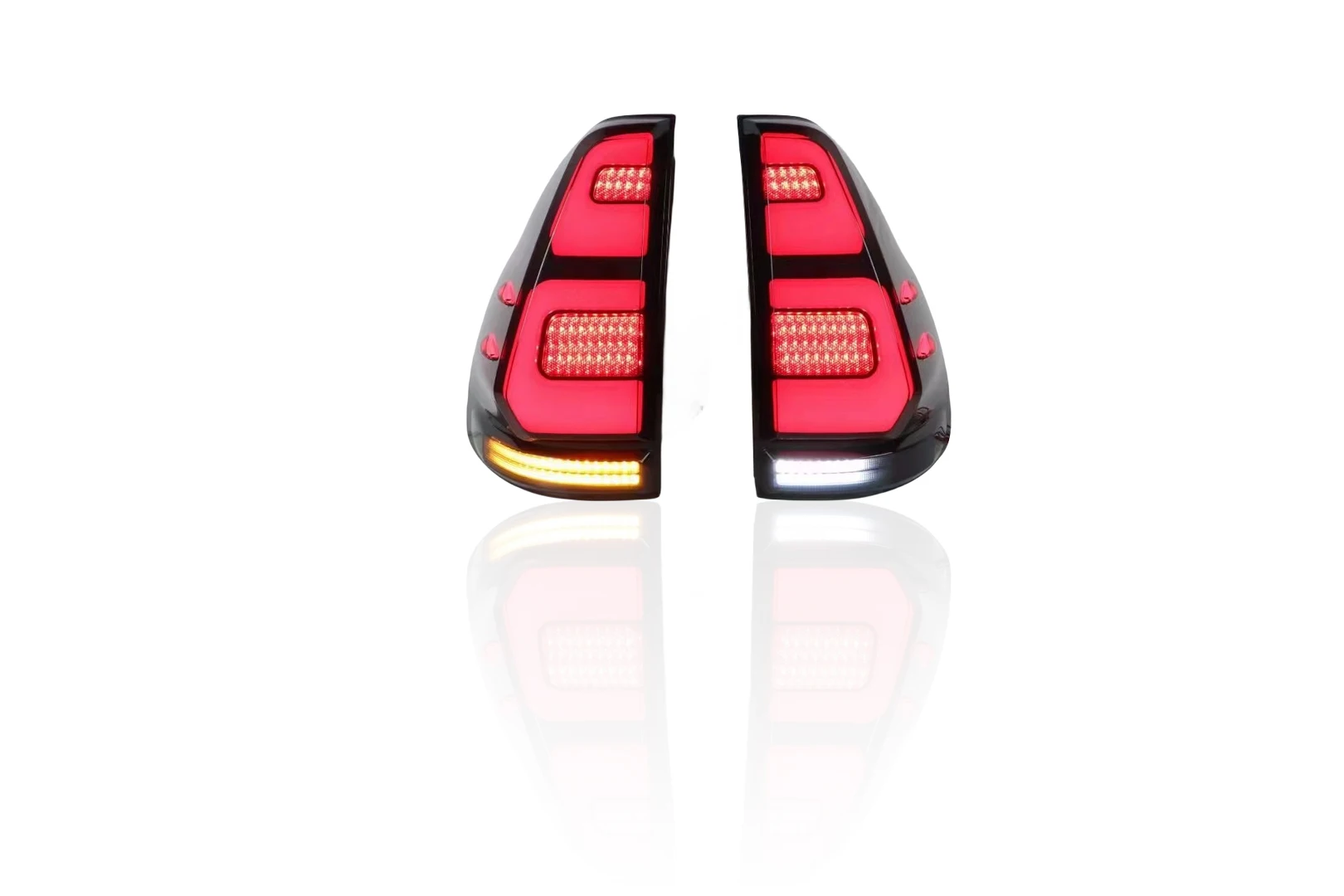 Back Lights With LED Tail Lights Brake Light Turn Signal for Toyota Prado 2003 - 2009 Taillight