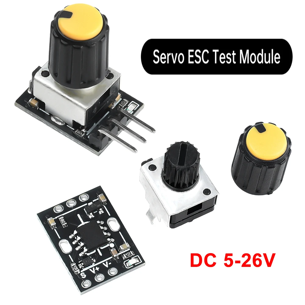 DC5-26V Small Servo Electric Adjustment Tester DIY Brushless Fan Model Aircraft Motor Governor PWM Speed Controller For DC Motor