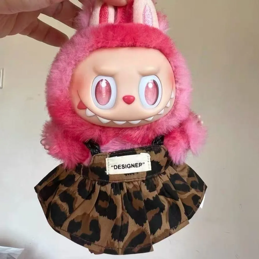 Clothes for15/17cm labubu Baby Clothes Fashion Cat Tempura Fry Shrimps Set Kawaii V1 V2 V3 Doll Clothing Accessories waist bag