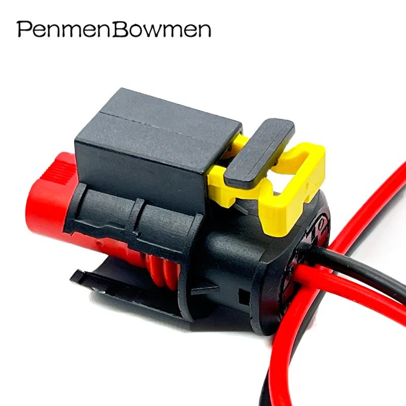 1 Set 2 Pin Car Electromagnetic Valve Electrical Cable Connectors Female Wire Harness Plug for 284556-1