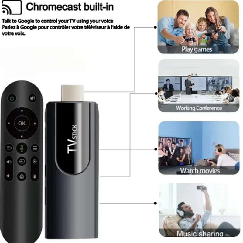 MX10 F3 Android 13 TV Stick HDR Set Top OS 4K 1080P H313 ATV عصي التلفزيون الذكية لمشغل الوسائط الذكية Google YouTube