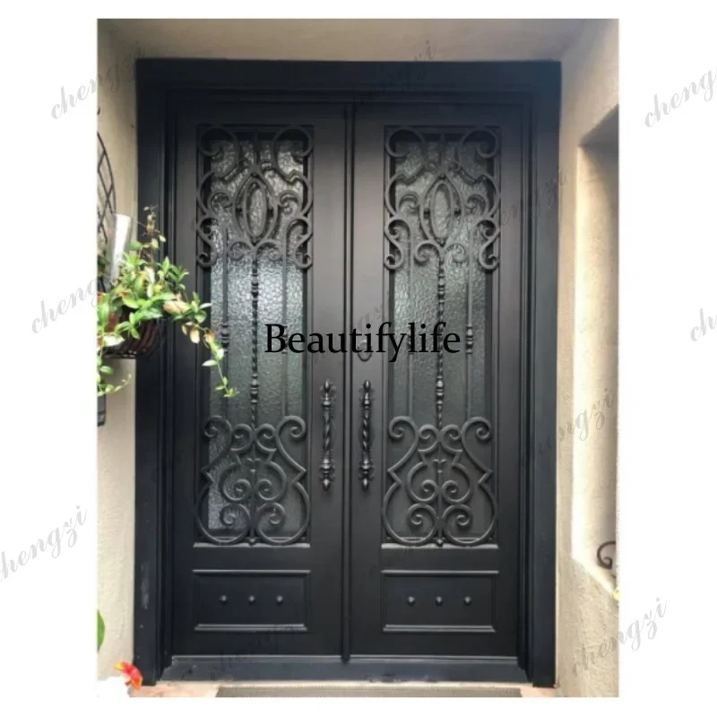Y136  Customization Fast Delivery Fire Rated Exterior Steel Door Entry Metal Steel Door Exterior Patio Front Security Door