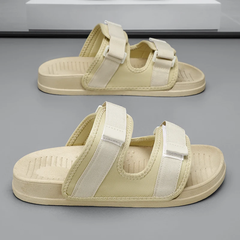 Heren Slippers Slip-On Heren Outdoor Trendy All-Match Slippers Mooie En Modieuze Antislip Indoor Platte Schoenen Voor Heren