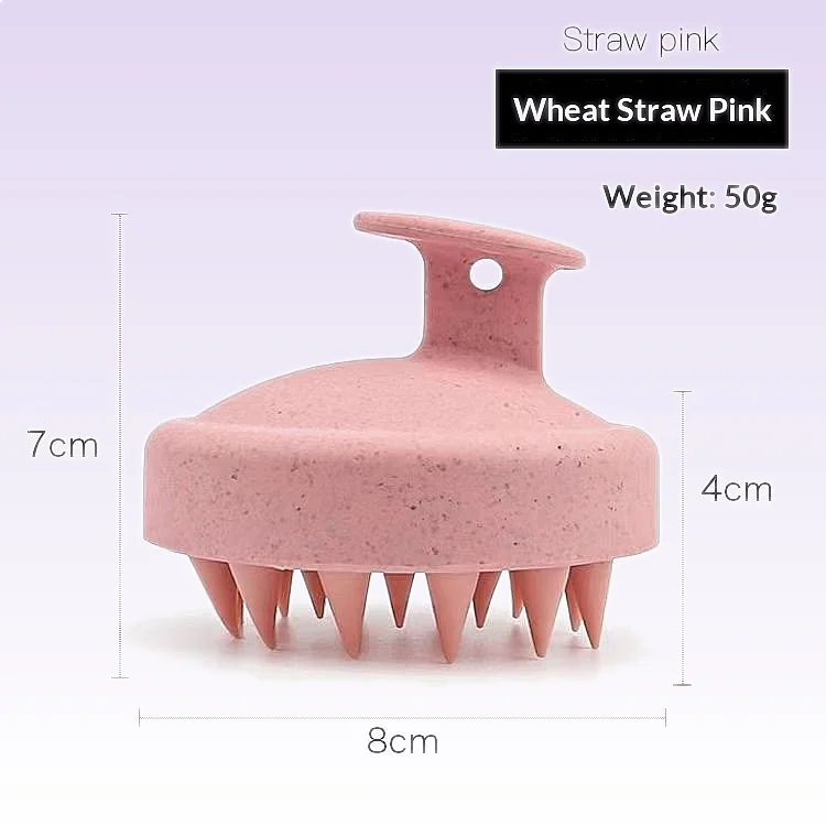 Wheat Straw Shampoo Brush Massage Comb for Clean Hair, Scalp Scrubber for Men Women