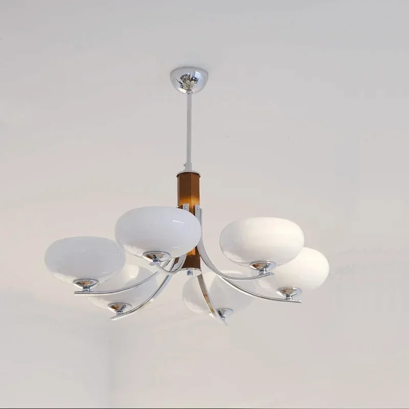 

Retro Medieval Solid Wood Glass Lampshade Chandelier Is Used For Bedroom Dining Room Living Room Chandelier Home Decor