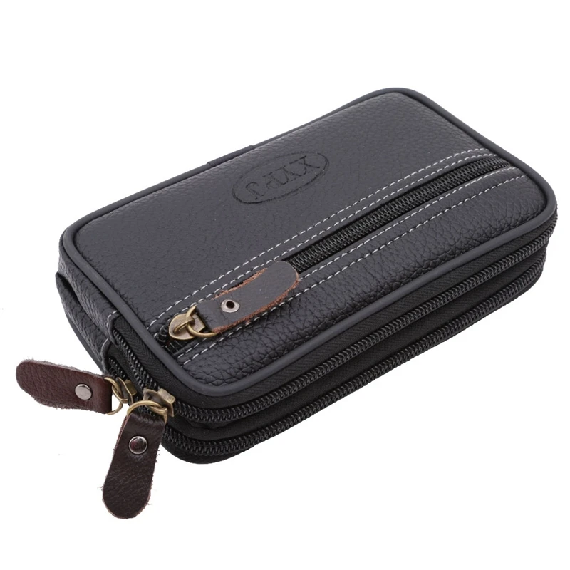 Fashion Mens bag PU Leather Solid Color Waist Bag for Men Wallet New Casual Male Mini Belt Coin Purse Fanny Packs