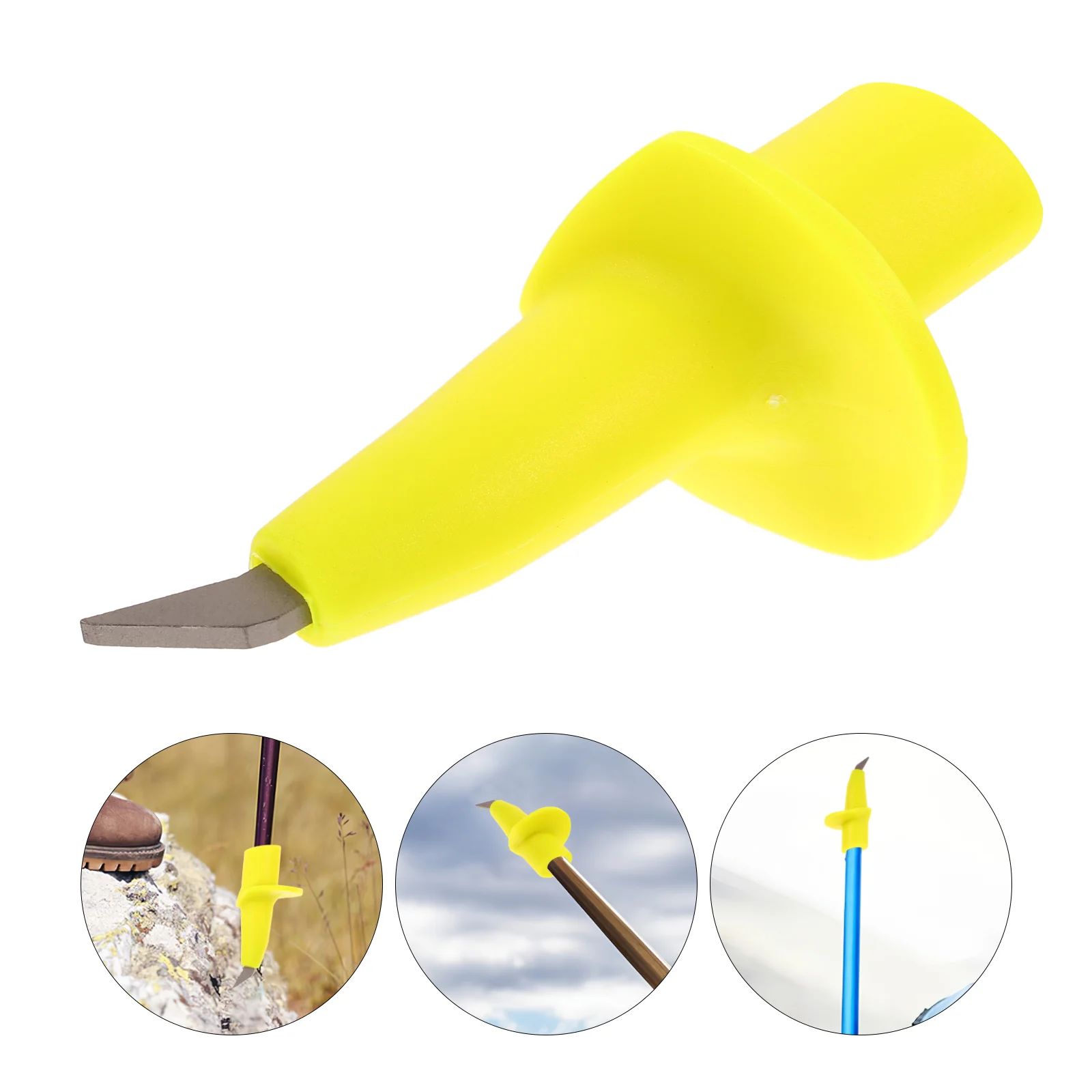 

Walking Sticks for Hiking Ski Rod Tip Trekking Pole Toes Yellow Carbon Fiber Supplies