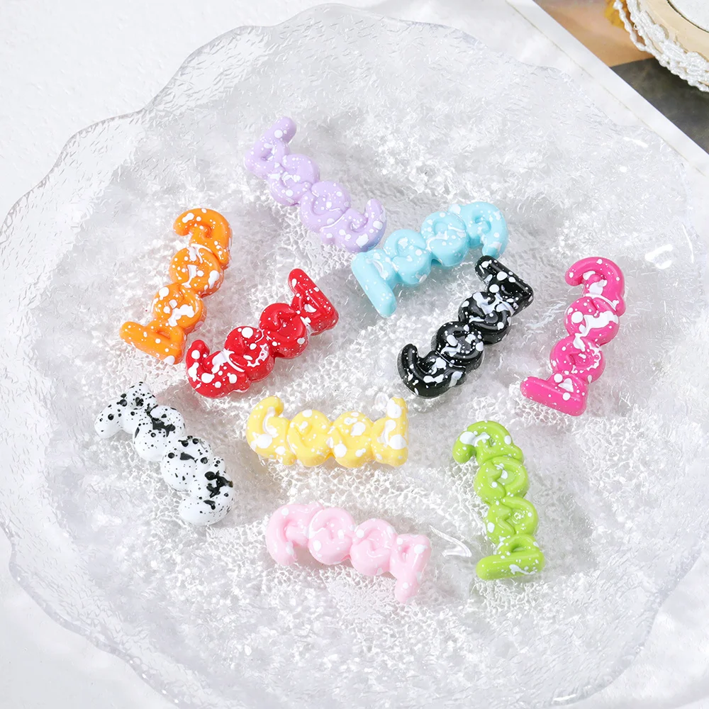 

Cordial Design 100Pcs 14*31MM DIY Beads/Paint Effect/Hand Made/Jewelry Findings & Components/Letter Shape/Acrylic Beads #18570