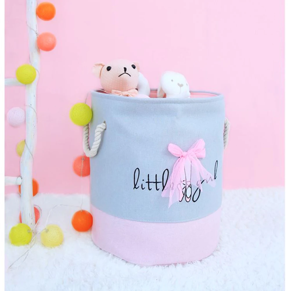 

Bow Storage Bucket Laundry Basket Printed Bag Folding Wash Washing Dropshipping