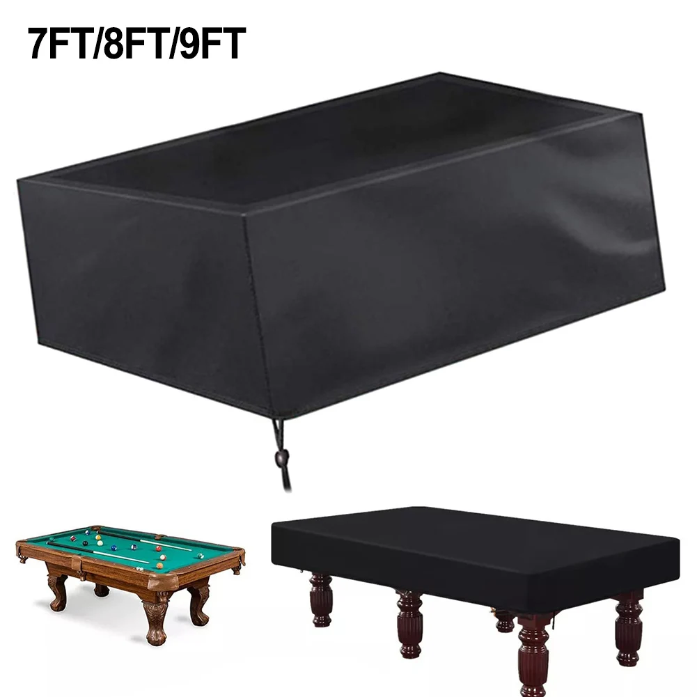 210D 7/8/9FT Waterproof Pool Table Cover Outdoor Furniture Protective Covers UV And Weather Resistant Protection Cover