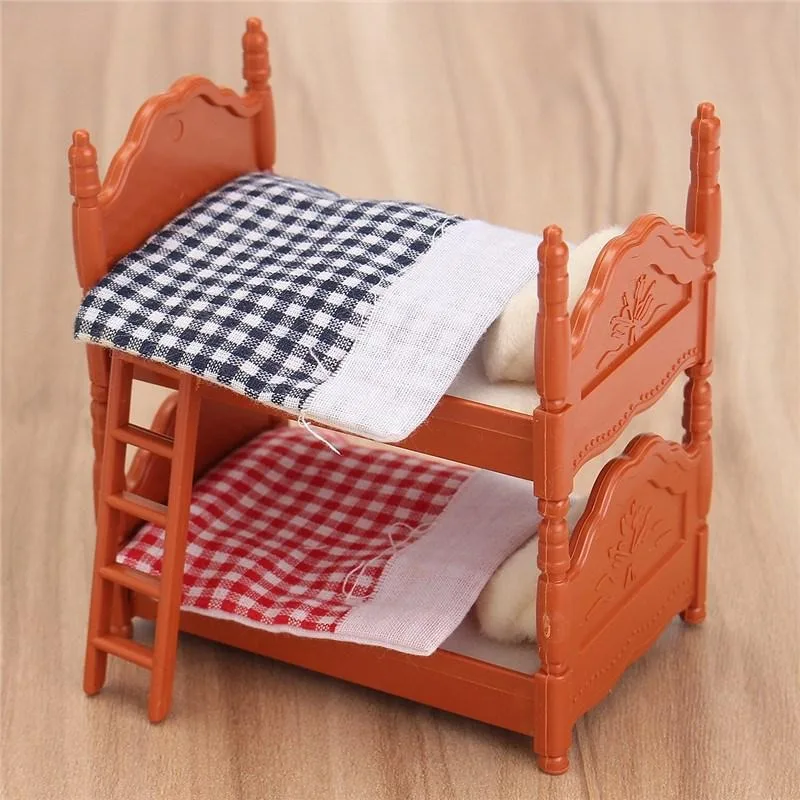 Miniatura Dollhouse Fluctuation Bed Acessories Sets for DIY Mini Doll House Miniatures Furniture Toys Gifts for Children