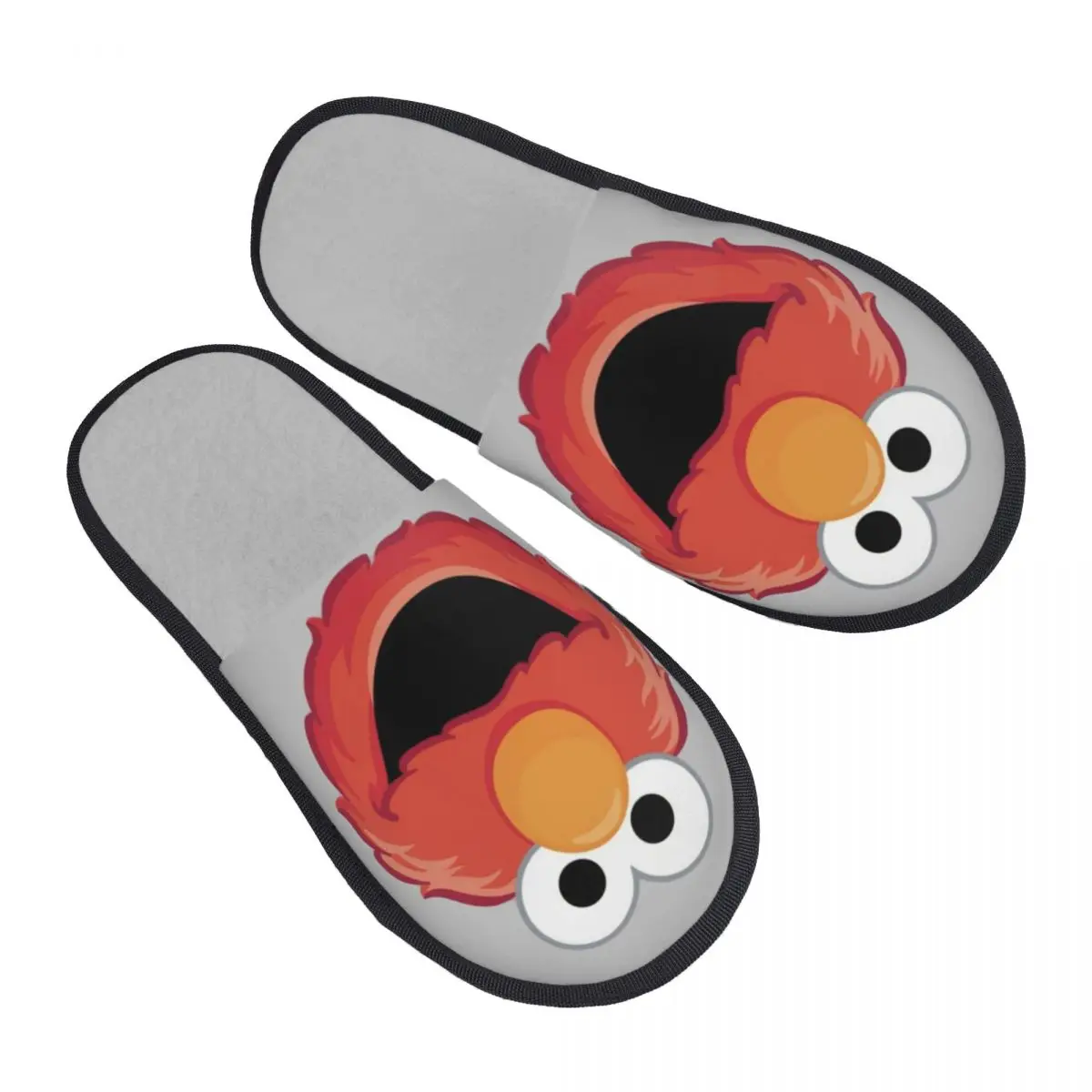 

Custom Cookie Monster ELMO Memory Foam Slippers Women Soft Warm House Slippers